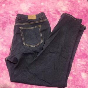 Paris Blues Jeans Women's Mid Rise‎ Size 18 Dark Wash Straight Leg Stretch Denim